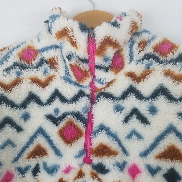Eddie Bauer Aztec Plush Soft 1/4 Zip Longsleeve Sweater Size Medium - Picture 10 of 13